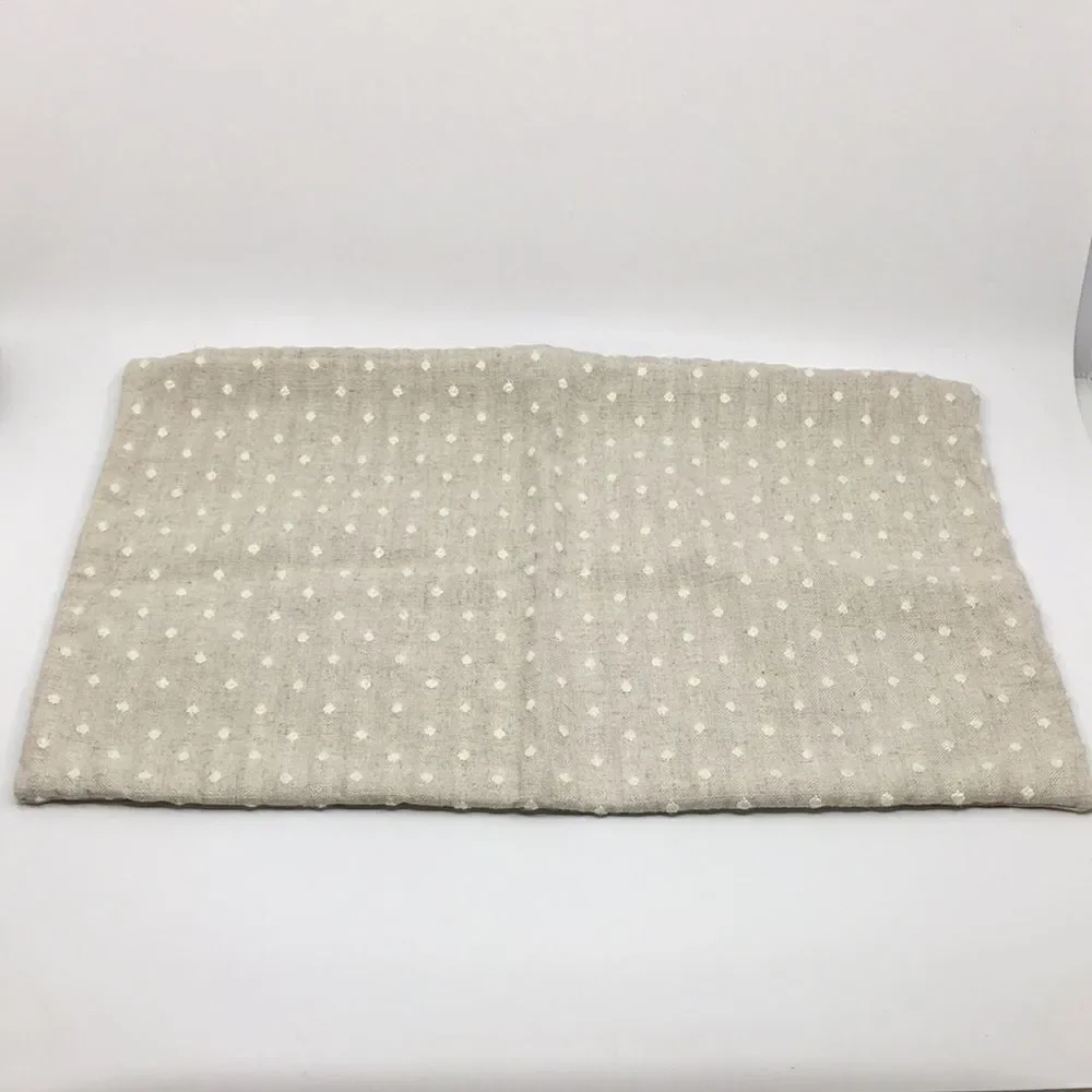 Linen & Ivory Loretta Swiss Dot Pillow Cover 12” x  18”